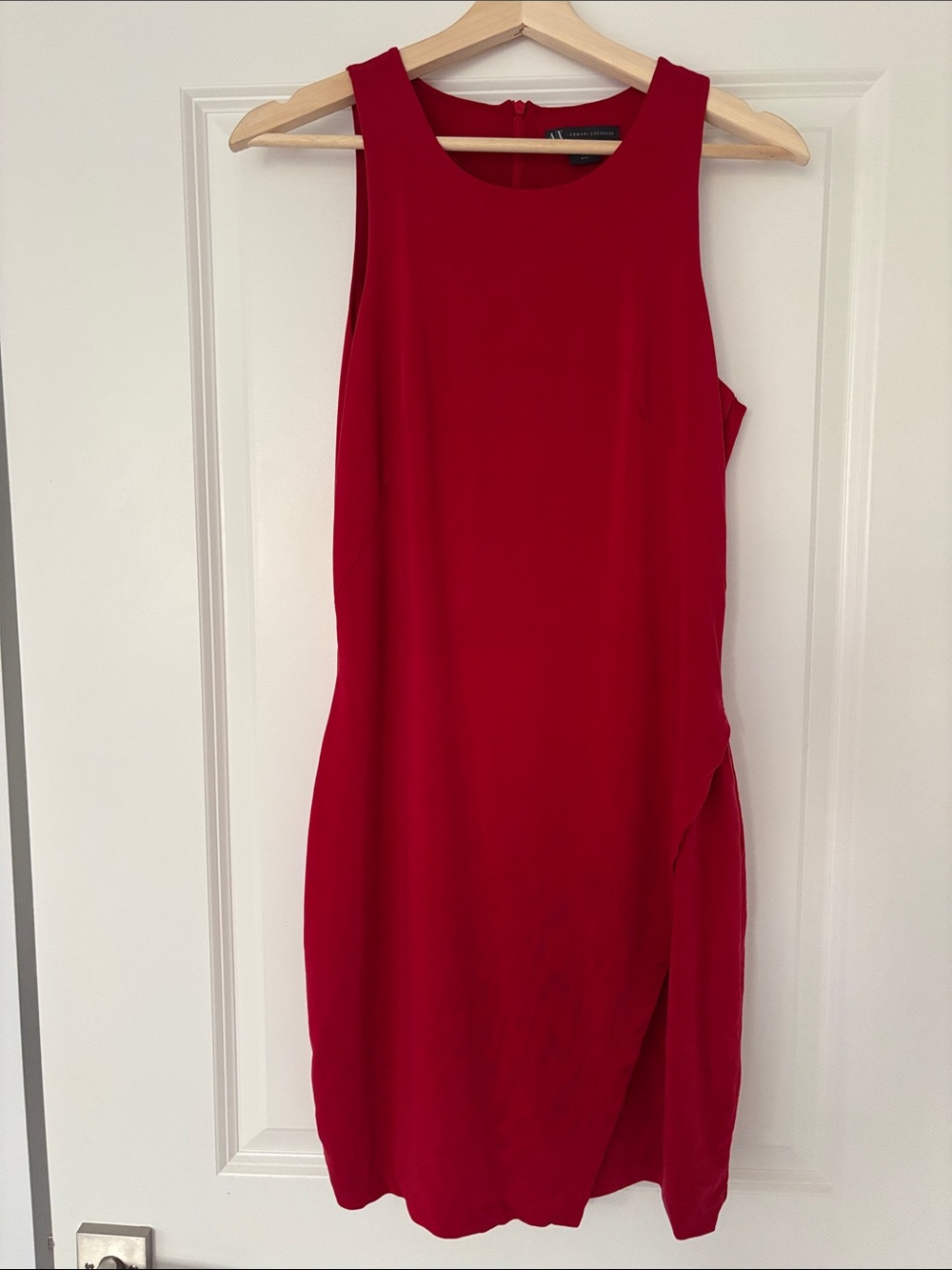 A/X Armani Exchange Sleeveless Red Midi Dress
